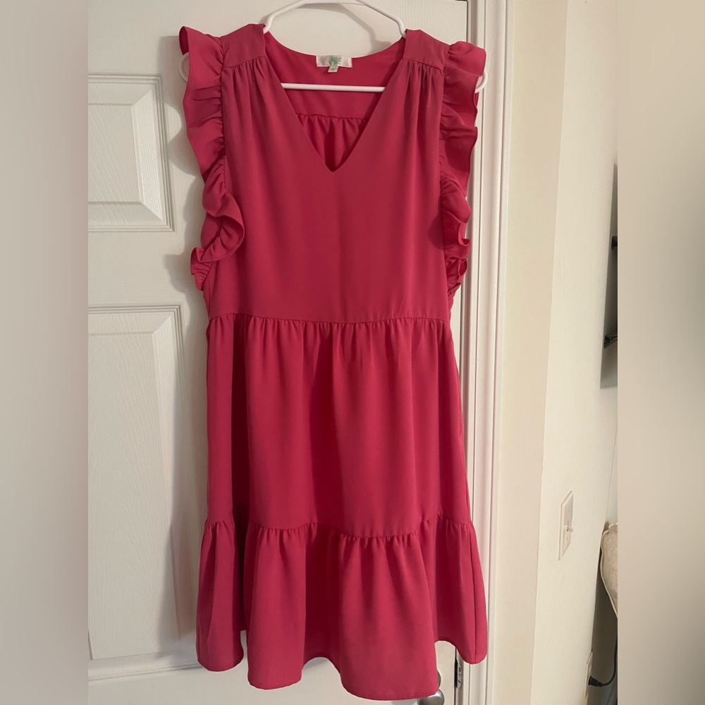 Hot pink dress